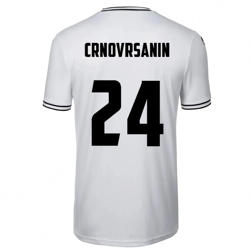 Danxen Kinder Sadin Crnovrsanin #24 Weiß Schwarz Heimtrikot Trikot 2025/26 T-Shirt Österreich