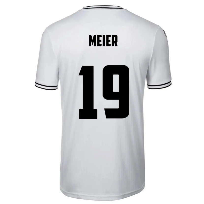 Danxen Kinder Jonathan Meier #19 Weiß Schwarz Heimtrikot Trikot 2025/26 T-Shirt Österreich
