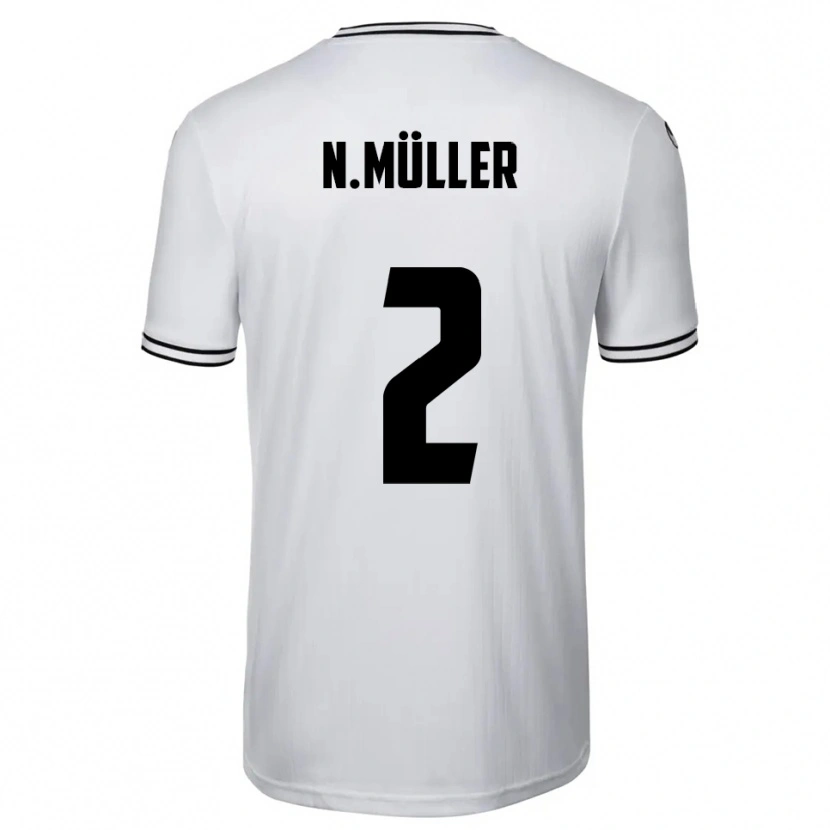 Danxen Kinder Nico Müller #2 Weiß Schwarz Heimtrikot Trikot 2025/26 T-Shirt Österreich