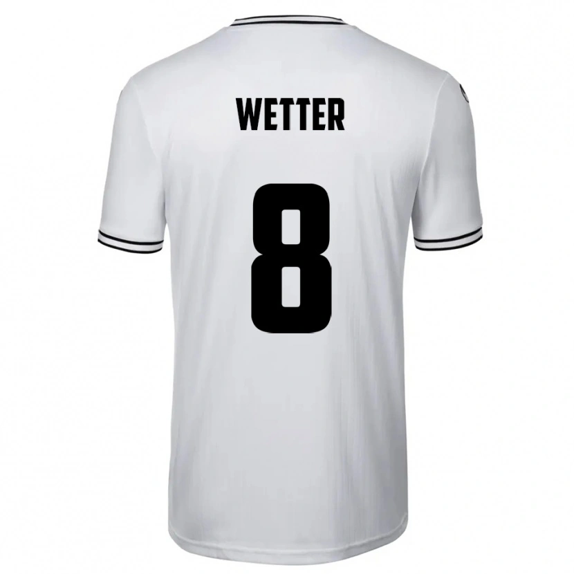 Danxen Kinder Samuel Wetter #8 Weiß Schwarz Heimtrikot Trikot 2025/26 T-Shirt Österreich