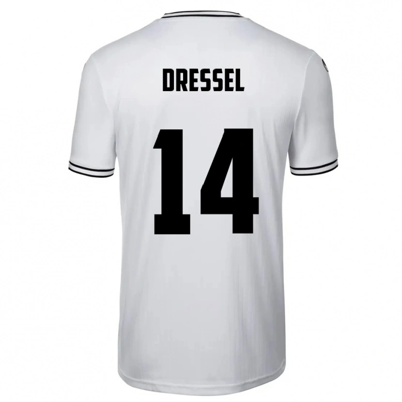 Danxen Kinder Dennis Dressel #14 Weiß Schwarz Heimtrikot Trikot 2025/26 T-Shirt Österreich