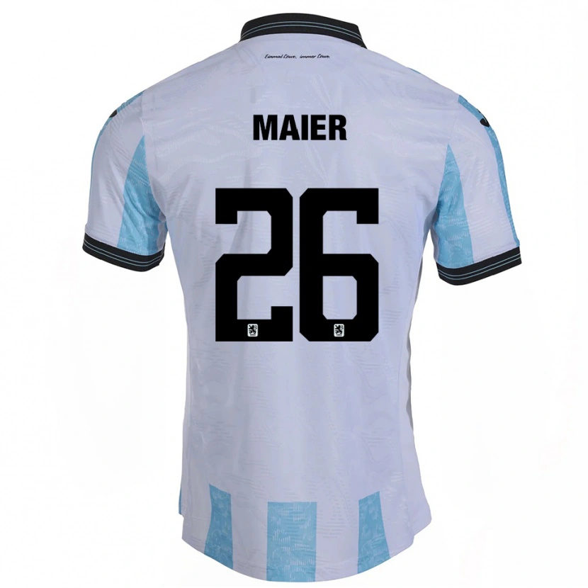 Danxen Kinder Philipp Maier #26 Weiß Himmelblau Heimtrikot Trikot 2025/26 T-Shirt Österreich