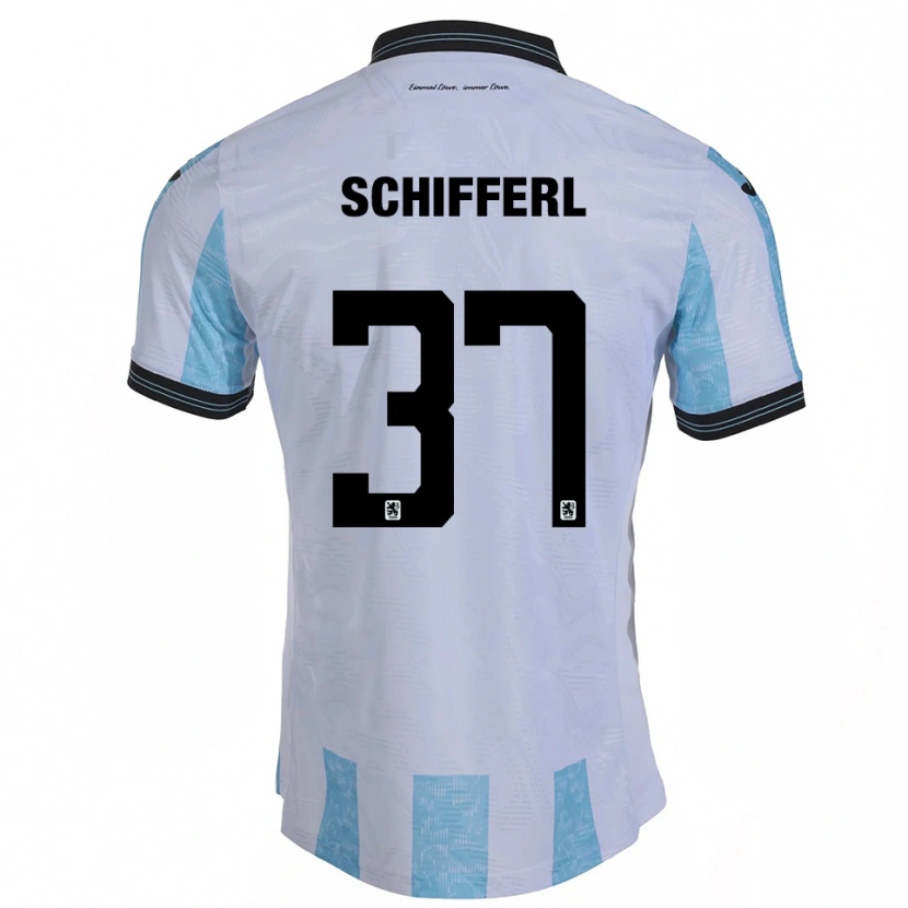 Danxen Kinder Raphael Schifferl #37 Weiß Himmelblau Heimtrikot Trikot 2025/26 T-Shirt Österreich