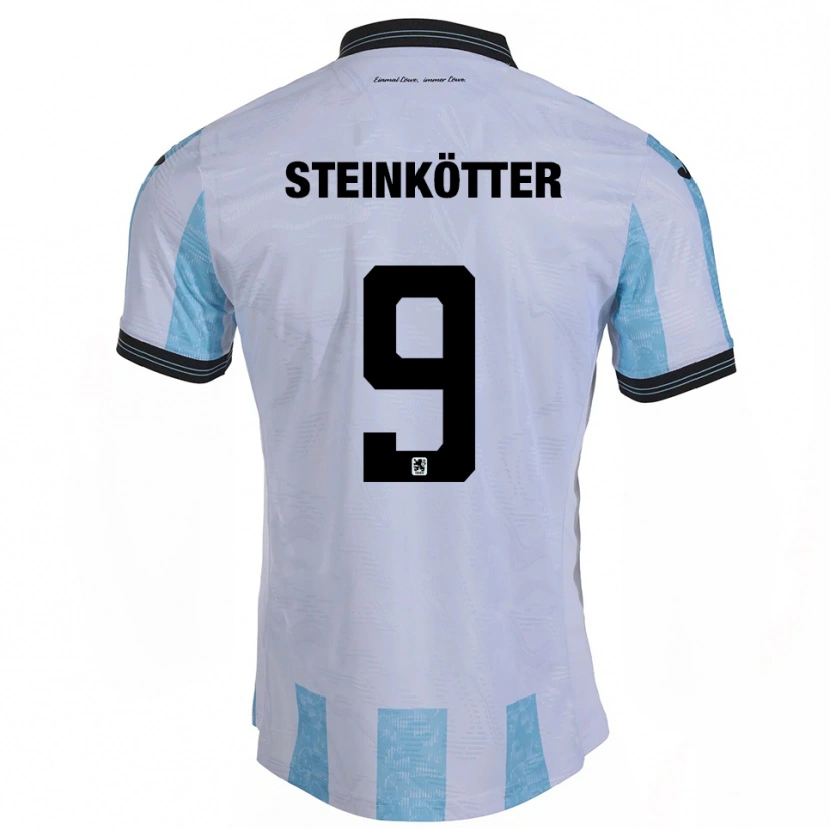 Danxen Kinder Justin Steinkötter #9 Weiß Himmelblau Heimtrikot Trikot 2025/26 T-Shirt Österreich
