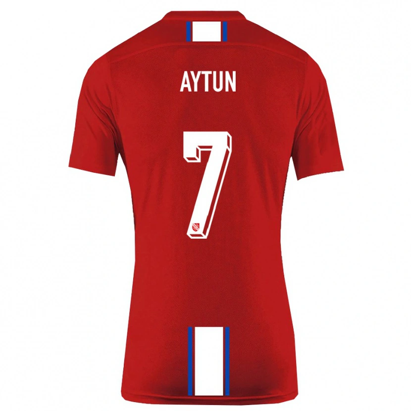 Danxen Kinder Emre Aytun #7 Rot Weiß Heimtrikot Trikot 2025/26 T-Shirt Österreich