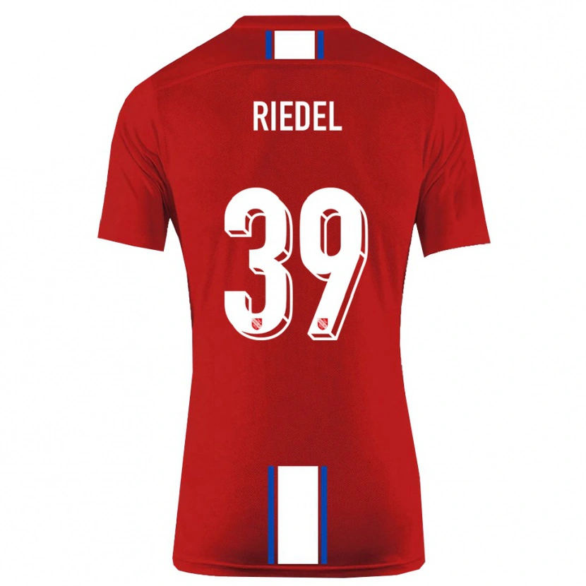 Danxen Kinder Florian Riedel #39 Rot Weiß Heimtrikot Trikot 2025/26 T-Shirt Österreich