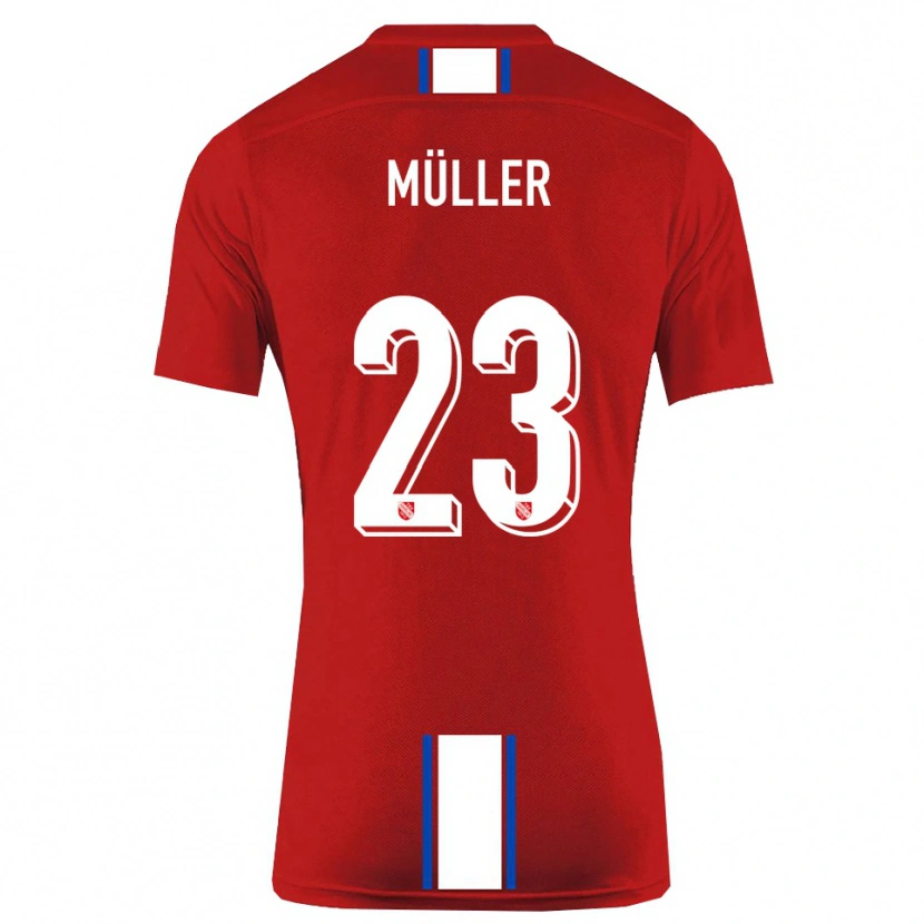 Danxen Kinder Robin Müller #23 Rot Weiß Heimtrikot Trikot 2025/26 T-Shirt Österreich