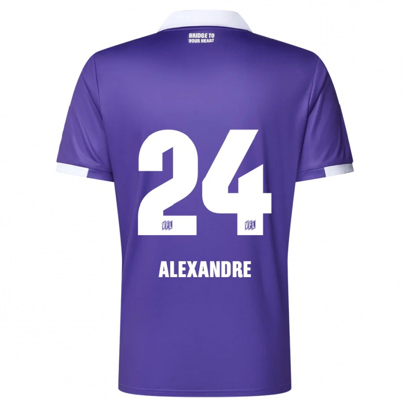 Danxen Kinder Tyron Alexandre #24 Lila Weiß Heimtrikot Trikot 2025/26 T-Shirt Österreich