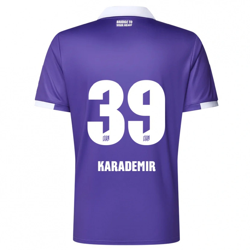 Danxen Kinder Yiğit Karademir #39 Lila Weiß Heimtrikot Trikot 2025/26 T-Shirt Österreich