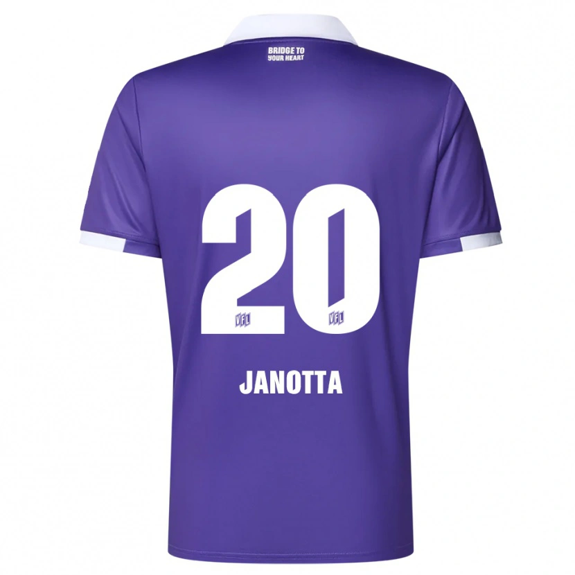 Danxen Kinder Theo Janotta #20 Lila Weiß Heimtrikot Trikot 2025/26 T-Shirt Österreich