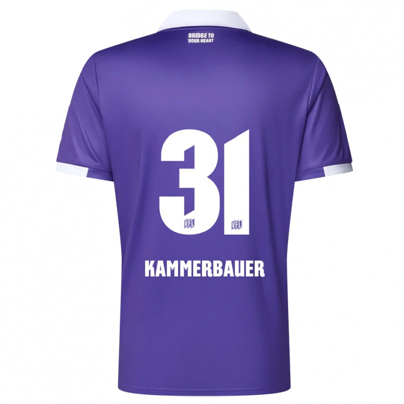 Danxen Kinder Patrick Kammerbauer #31 Lila Weiß Heimtrikot Trikot 2025/26 T-Shirt Österreich