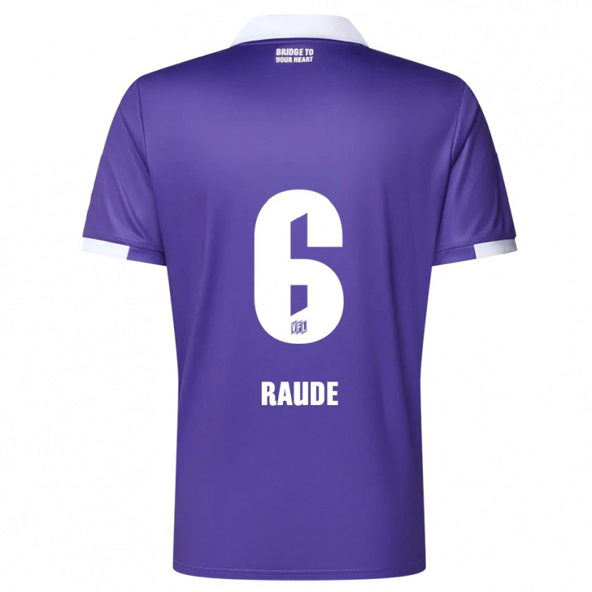 Danxen Kinder Sven Raude #6 Lila Weiß Heimtrikot Trikot 2025/26 T-Shirt Österreich