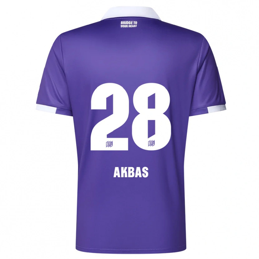 Danxen Kinder Can Akbas #28 Lila Weiß Heimtrikot Trikot 2025/26 T-Shirt Österreich