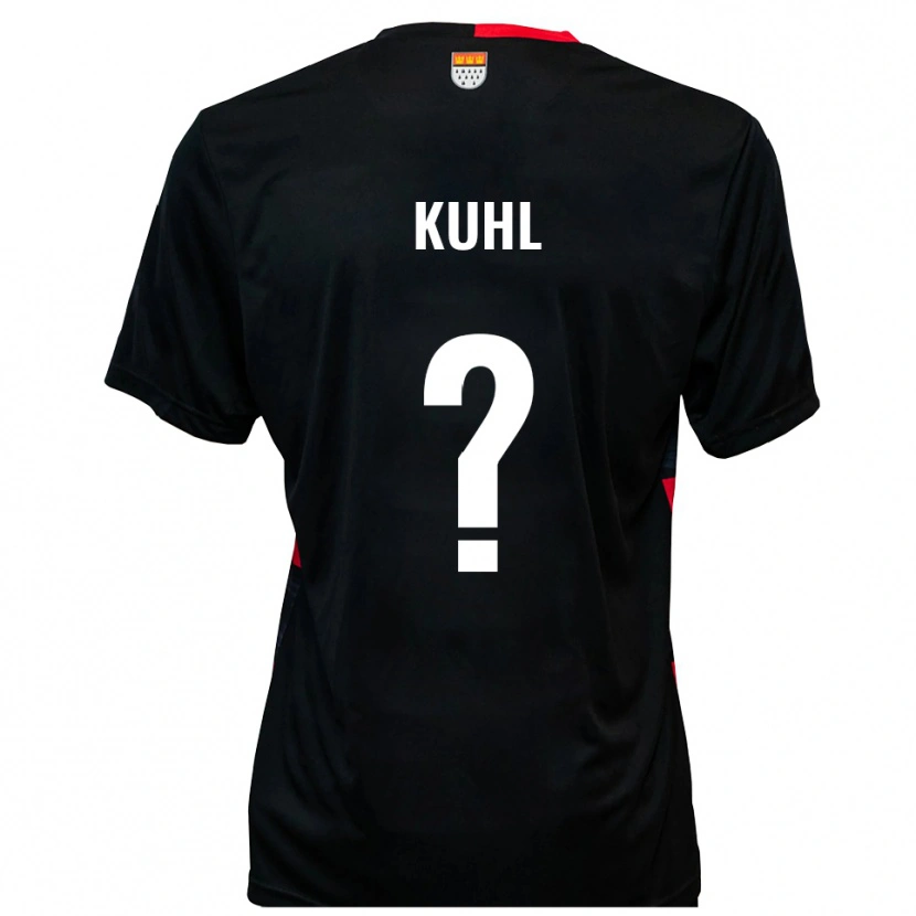 Danxen Kinder Jasmin Kuhl #0 Schwarz Rot Heimtrikot Trikot 2025/26 T-Shirt Österreich