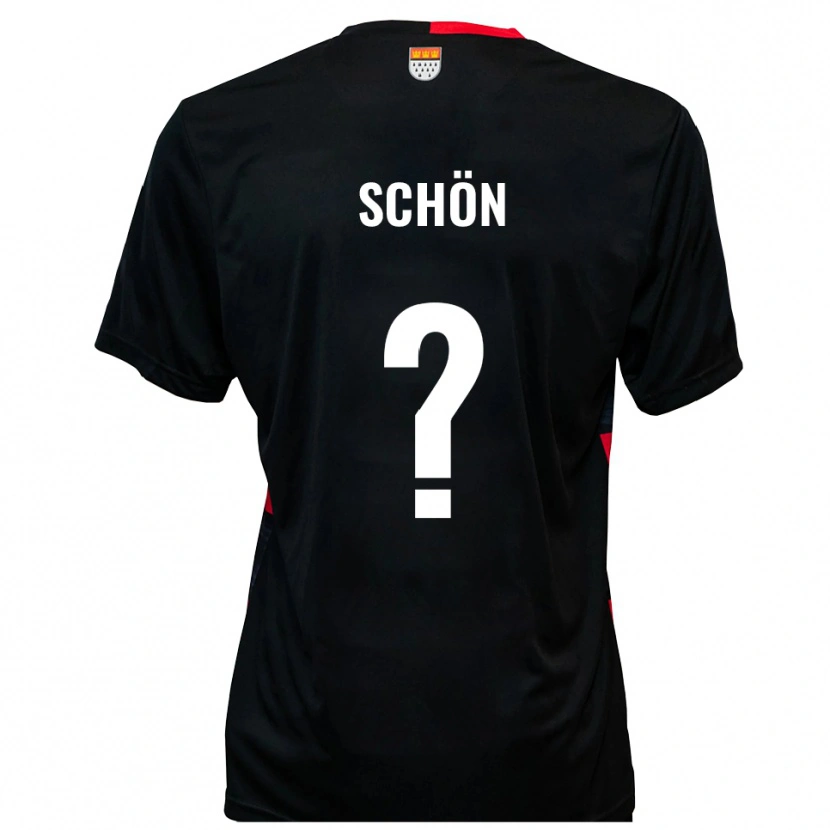 Danxen Kinder Ines Schön #0 Schwarz Rot Heimtrikot Trikot 2025/26 T-Shirt Österreich