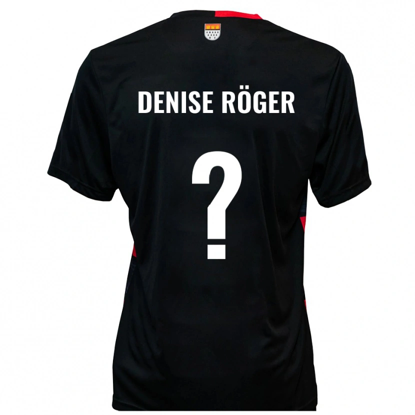 Danxen Kinder Kim Denise Röger #0 Schwarz Rot Heimtrikot Trikot 2025/26 T-Shirt Österreich