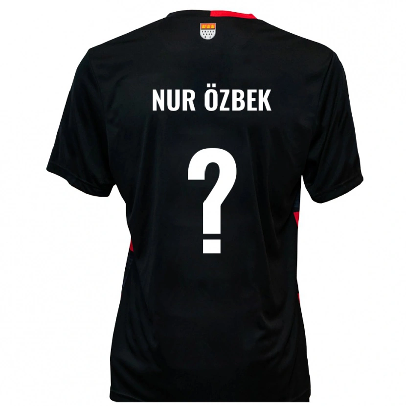 Danxen Kinder Irem Nur Özbek #0 Schwarz Rot Heimtrikot Trikot 2025/26 T-Shirt Österreich