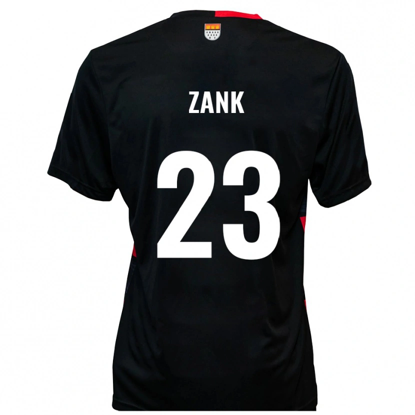 Danxen Kinder Benjamin Zank #23 Schwarz Rot Heimtrikot Trikot 2025/26 T-Shirt Österreich