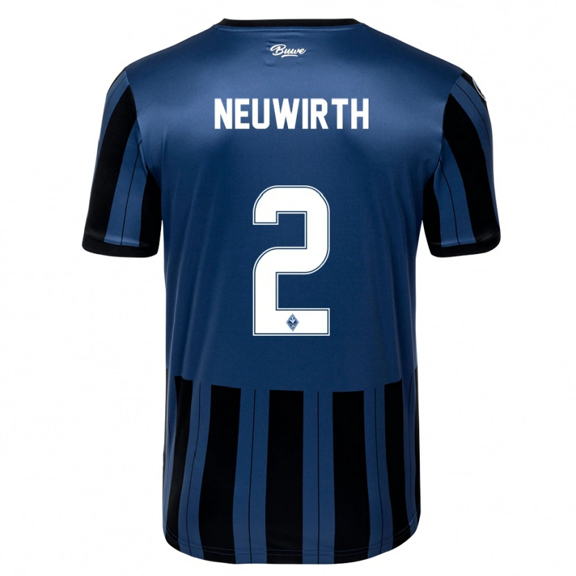 Danxen Kinder Niklas Neuwirth #2 Blau Grau Schwarz Heimtrikot Trikot 2025/26 T-Shirt Österreich