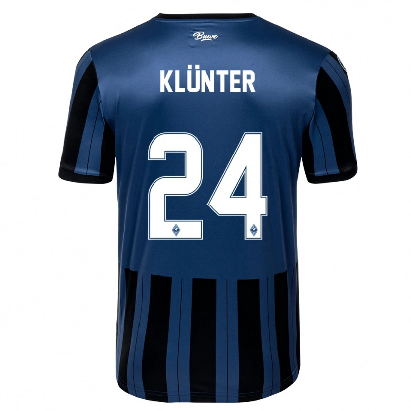 Danxen Kinder Lukas Klünter #24 Blau Grau Schwarz Heimtrikot Trikot 2025/26 T-Shirt Österreich