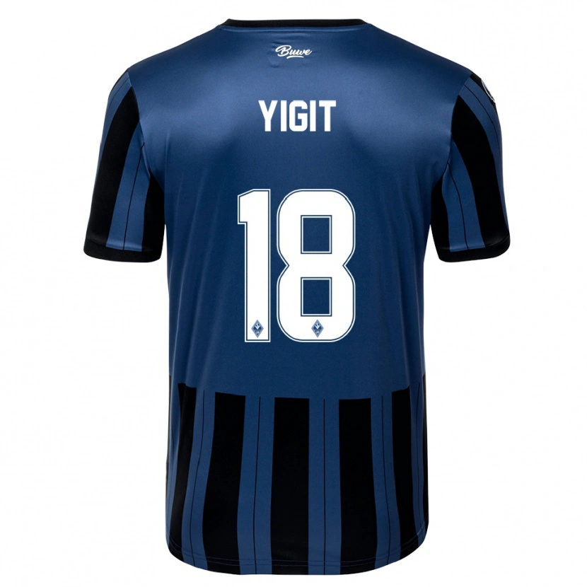 Danxen Kinder Seyhan Yigit #18 Blau Grau Schwarz Heimtrikot Trikot 2025/26 T-Shirt Österreich
