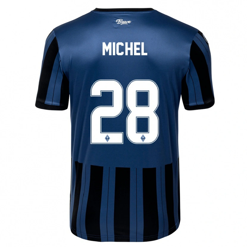 Danxen Kinder Diego Michel #28 Blau Grau Schwarz Heimtrikot Trikot 2025/26 T-Shirt Österreich