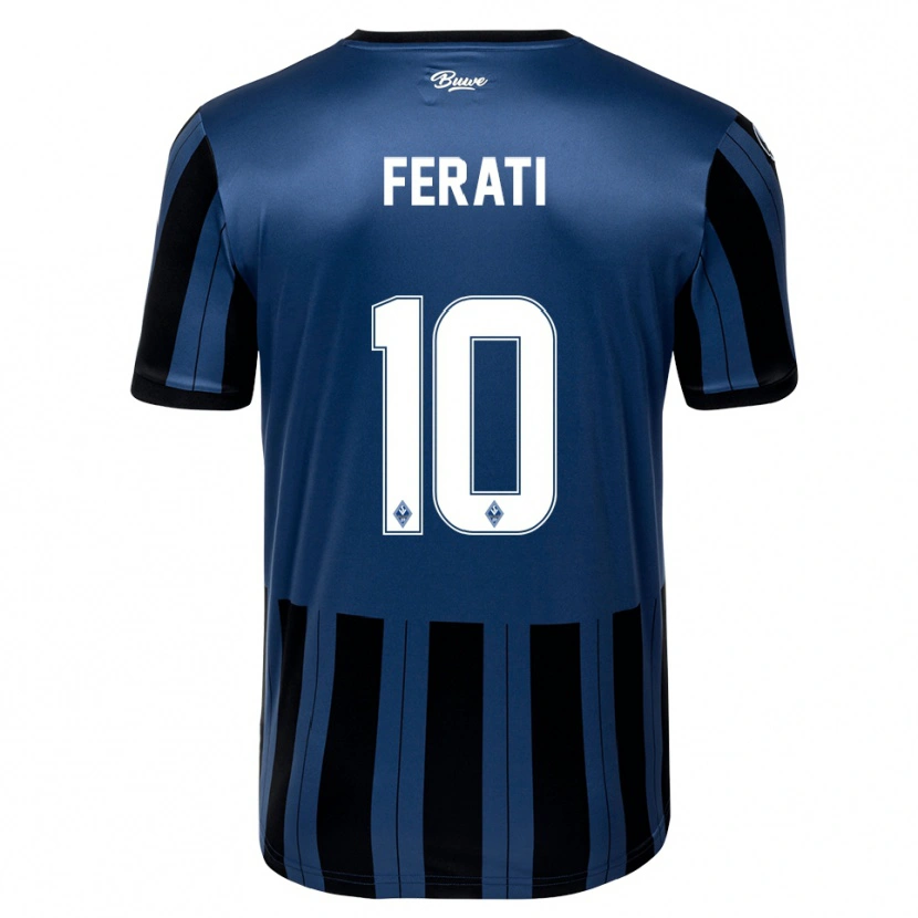 Danxen Kinder Arianit Ferati #10 Blau Grau Schwarz Heimtrikot Trikot 2025/26 T-Shirt Österreich
