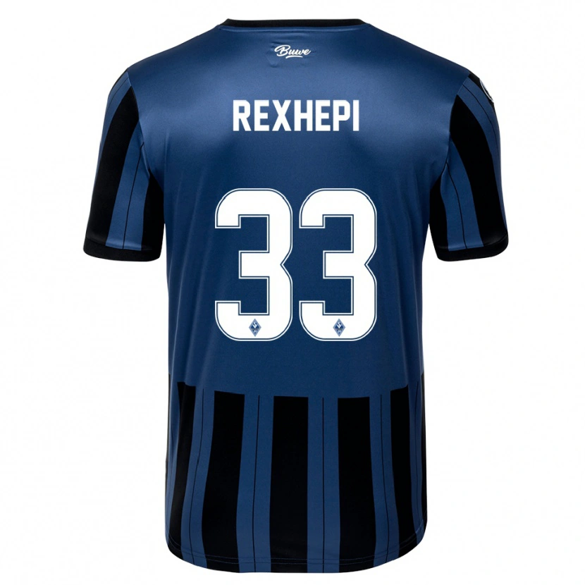 Danxen Kinder Arlind Rexhepi #33 Blau Grau Schwarz Heimtrikot Trikot 2025/26 T-Shirt Österreich
