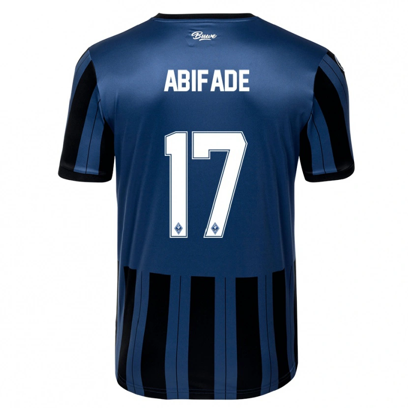 Danxen Kinder Samuel Abifade #17 Blau Grau Schwarz Heimtrikot Trikot 2025/26 T-Shirt Österreich