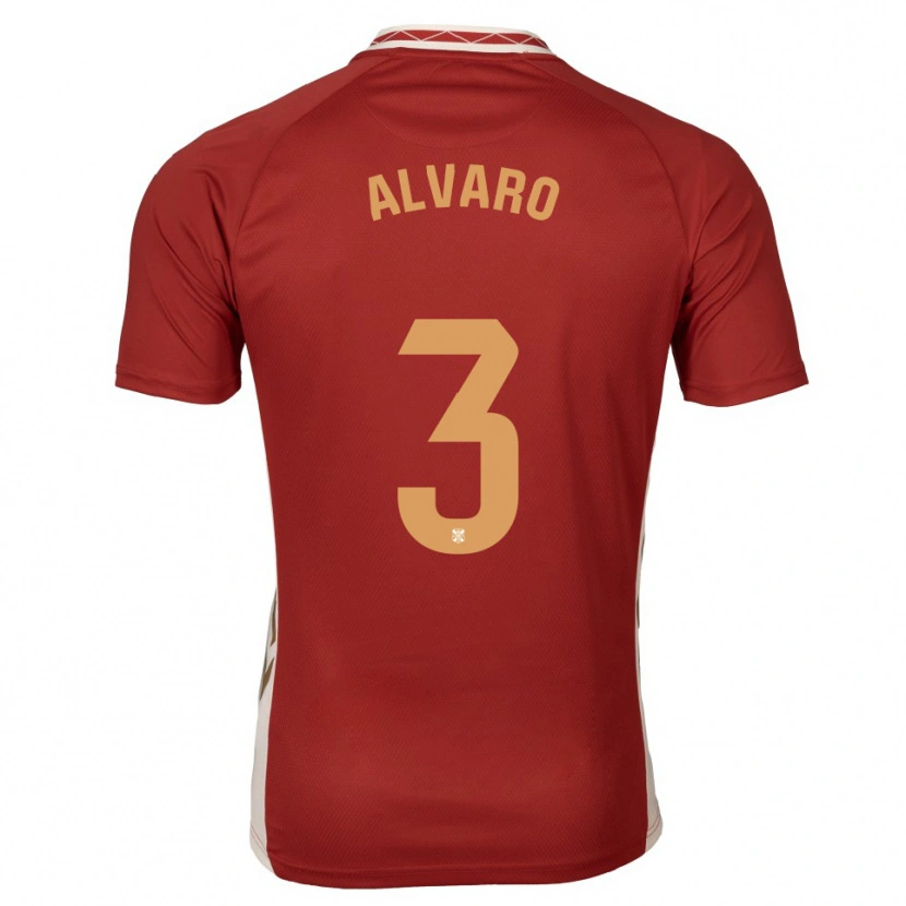 Danxen Kinder Álvaro González #3 Burgunder Gold Auswärtstrikot Trikot 2025/26 T-Shirt Österreich
