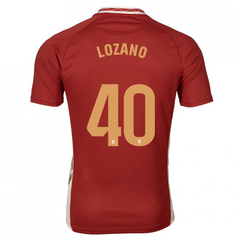Danxen Kinder Gabriel Lozano #40 Burgunder Gold Auswärtstrikot Trikot 2025/26 T-Shirt Österreich
