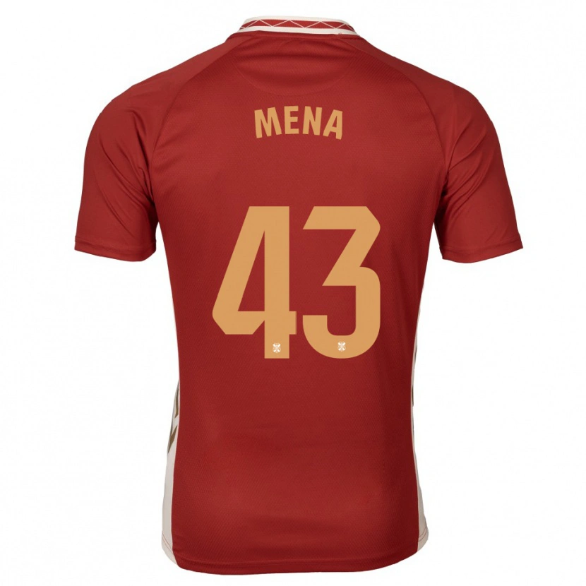 Danxen Kinder Denilson Mena #43 Burgunder Gold Auswärtstrikot Trikot 2025/26 T-Shirt Österreich