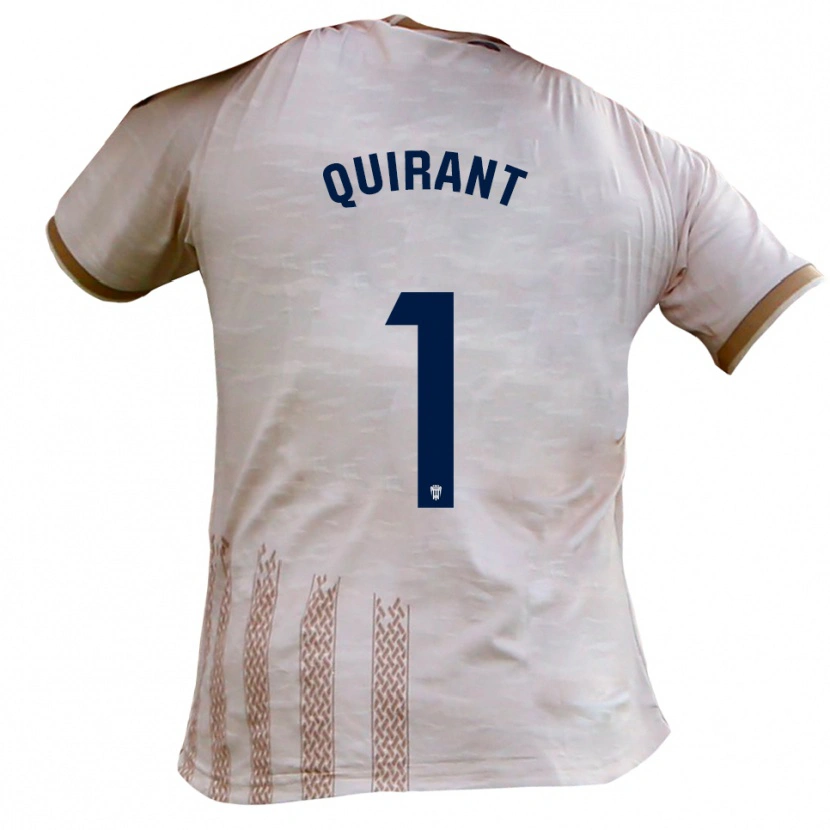 Danxen Kinder Luismi Quirant #1 Cremeweiß Braun Auswärtstrikot Trikot 2025/26 T-Shirt Österreich