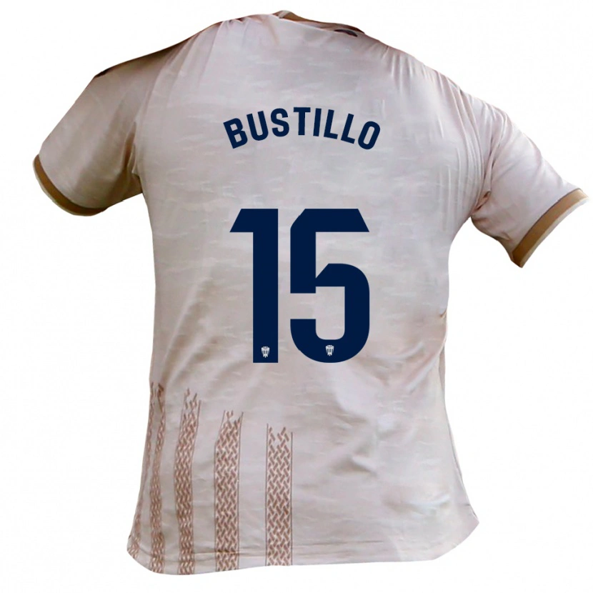Danxen Kinder Marcos Bustillo #15 Cremeweiß Braun Auswärtstrikot Trikot 2025/26 T-Shirt Österreich