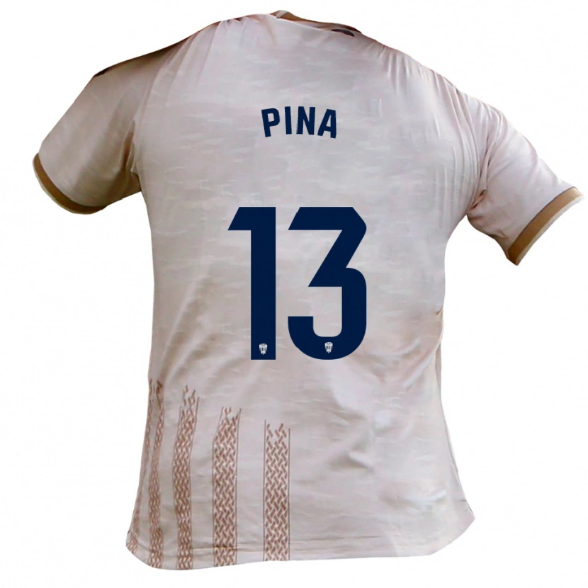 Danxen Kinder Antonio Pina #13 Cremeweiß Braun Auswärtstrikot Trikot 2025/26 T-Shirt Österreich
