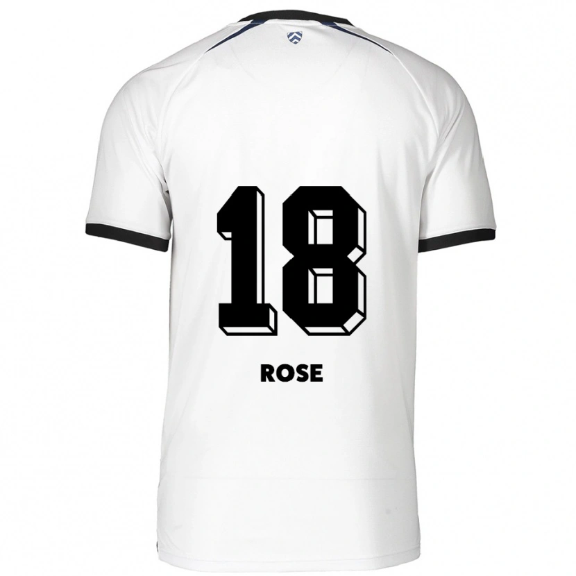 Danxen Kinder Rafael Rose #18 Weiß Schwarz Auswärtstrikot Trikot 2025/26 T-Shirt Österreich