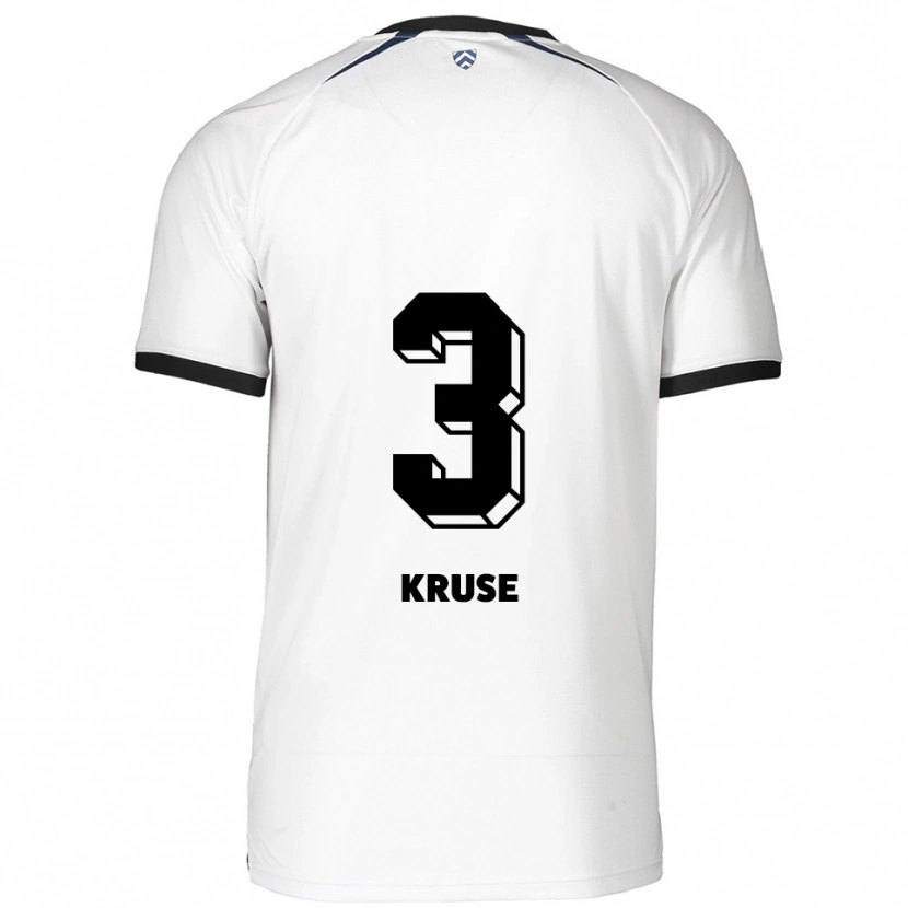Danxen Kinder Konrad Kruse #3 Weiß Schwarz Auswärtstrikot Trikot 2025/26 T-Shirt Österreich