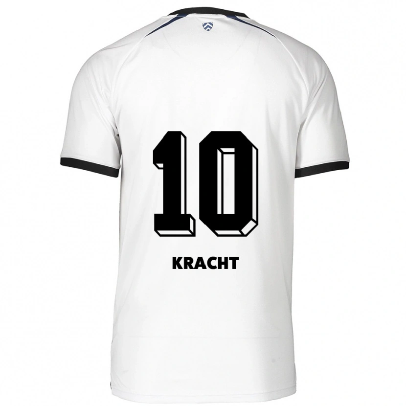 Danxen Kinder Julien-Noah Kracht #10 Weiß Schwarz Auswärtstrikot Trikot 2025/26 T-Shirt Österreich