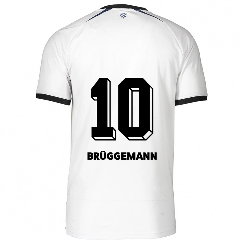 Danxen Kinder Kim Brüggemann #10 Weiß Schwarz Auswärtstrikot Trikot 2025/26 T-Shirt Österreich