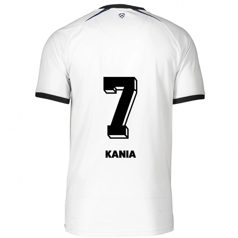 Danxen Kinder Julian Kania #7 Weiß Schwarz Auswärtstrikot Trikot 2025/26 T-Shirt Österreich