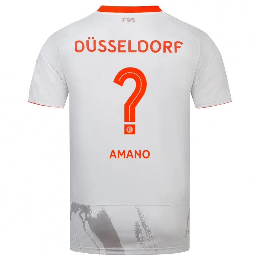 Danxen Kinder Misaki Amano #0 Weiß Orange Auswärtstrikot Trikot 2025/26 T-Shirt Österreich