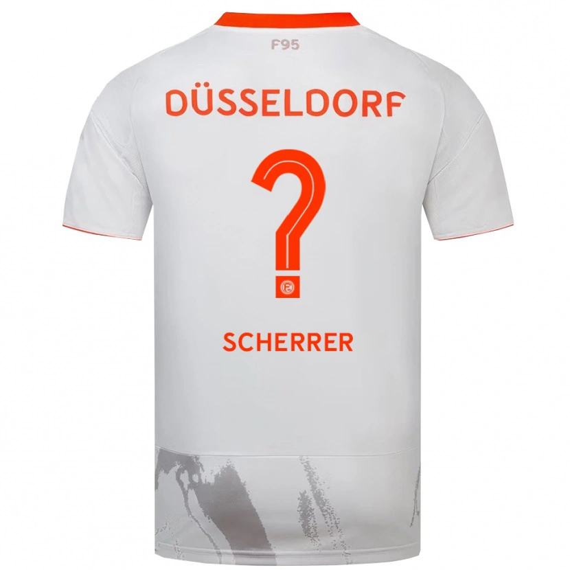 Danxen Kinder Ann-Kathrien Scherrer #0 Weiß Orange Auswärtstrikot Trikot 2025/26 T-Shirt Österreich