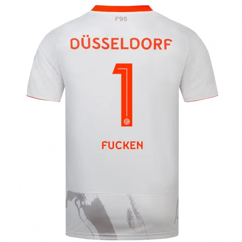 Danxen Kinder Kilian Fucken #1 Weiß Orange Auswärtstrikot Trikot 2025/26 T-Shirt Österreich