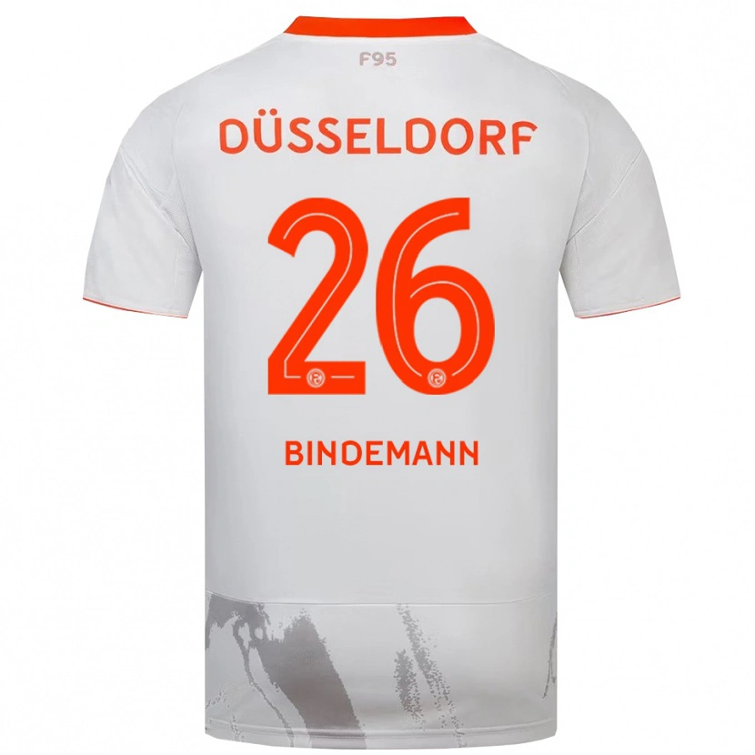 Danxen Kinder Deniz Bindemann #26 Weiß Orange Auswärtstrikot Trikot 2025/26 T-Shirt Österreich