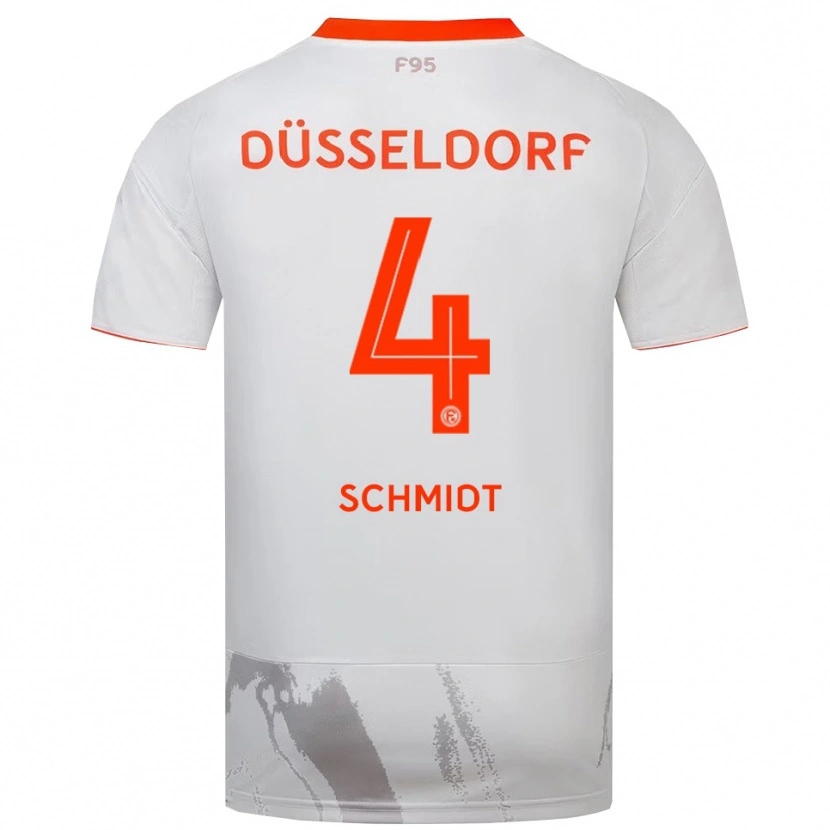 Danxen Kinder Kenneth Schmidt #4 Weiß Orange Auswärtstrikot Trikot 2025/26 T-Shirt Österreich