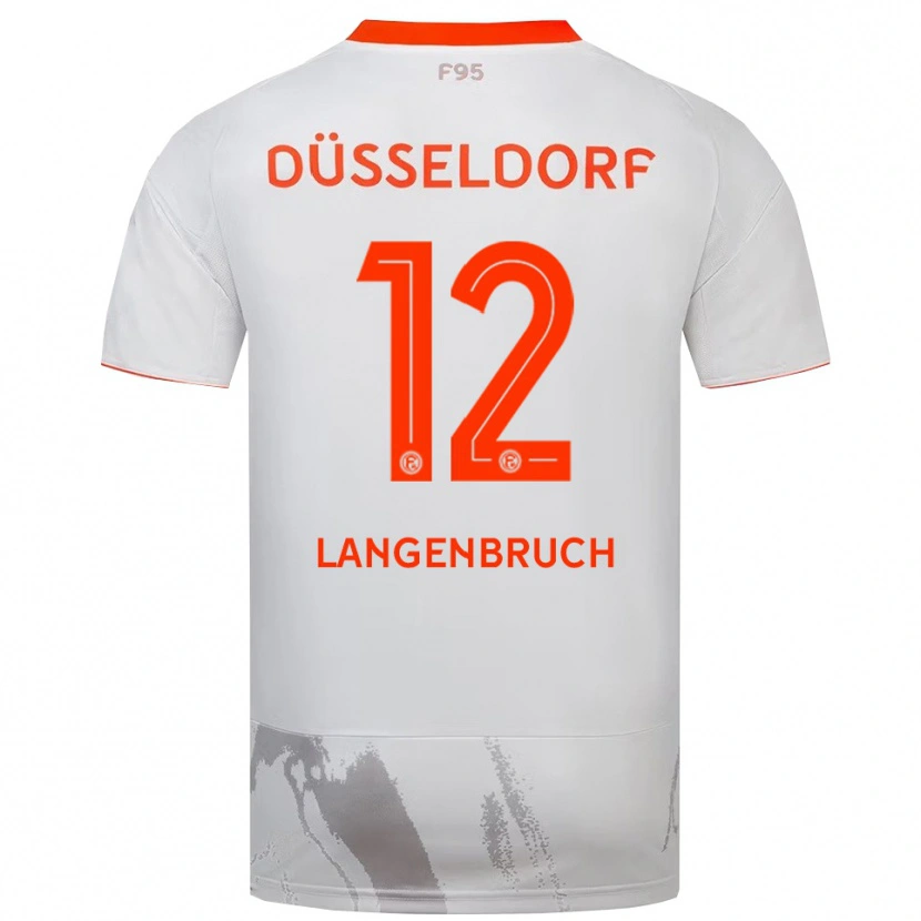 Danxen Kinder Linus Langenbruch #12 Weiß Orange Auswärtstrikot Trikot 2025/26 T-Shirt Österreich