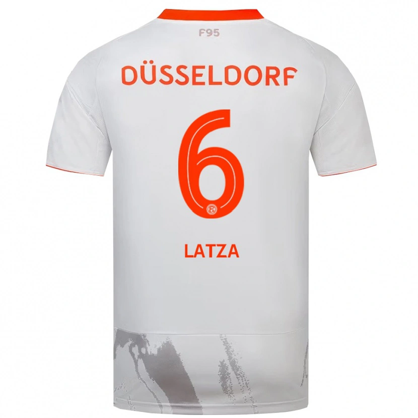 Danxen Kinder Danny Latza #6 Weiß Orange Auswärtstrikot Trikot 2025/26 T-Shirt Österreich