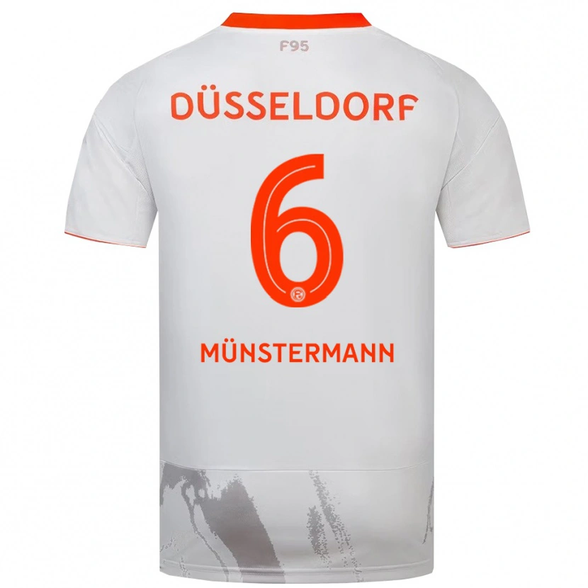 Danxen Kinder Paul Münstermann #6 Weiß Orange Auswärtstrikot Trikot 2025/26 T-Shirt Österreich