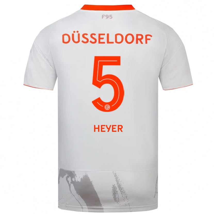 Danxen Kinder Moritz Heyer #5 Weiß Orange Auswärtstrikot Trikot 2025/26 T-Shirt Österreich