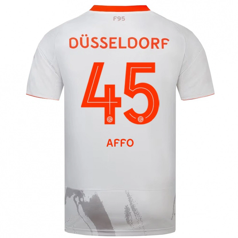 Danxen Kinder Karim Affo #45 Weiß Orange Auswärtstrikot Trikot 2025/26 T-Shirt Österreich